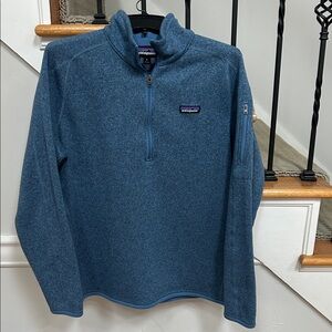 Patagonia Teal Quarter-Zip Fleece Jacket